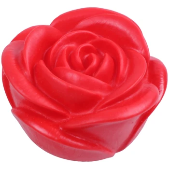 

HOT-Desktop Decor Red Colored LED Light Rose Flower Night Lamp