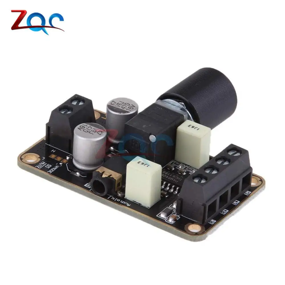 DC 5V PAM8406 Digital Amplifier Board Stereo Dual Channel 5Wx2 Class D Power Amplifier Module overheat power supply protection