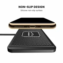 Universal QI Wireless Car Phone Charger Fast Charging Pad Mat For iPhone Samsung Huwei Xiaomi 10W Fast Chargers