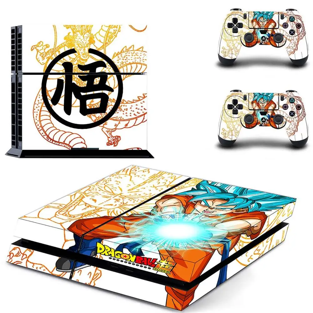 Dragon Ball супер полное покрытие лицевые панели наклейка для PS4 наклейка для playstation 4 консоль и контроллеры наклейка для PS4 виниловая наклейка