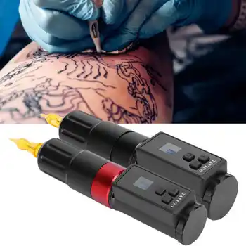 

Professional Wireless Power Tattoo Machine Voltage Adjustable Liner Shader Tattoo Pen Permanent Make Up Machine Tattoo Gun