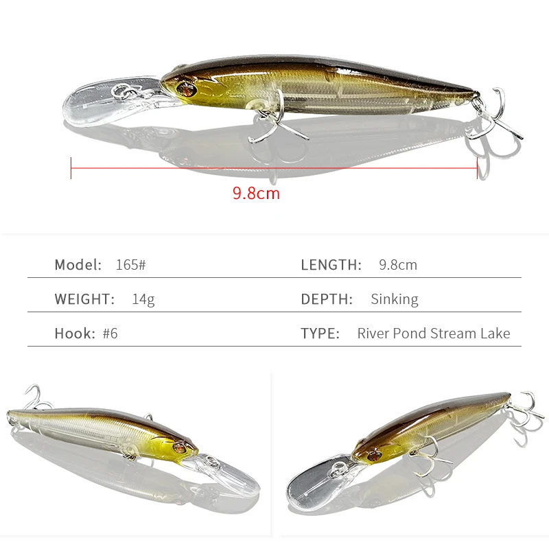 TUYA Wobblers Minnow Fishing Lures Magnet Weight System Trolling Lure Long Casting Artificial Hard Bait Slowly Floating