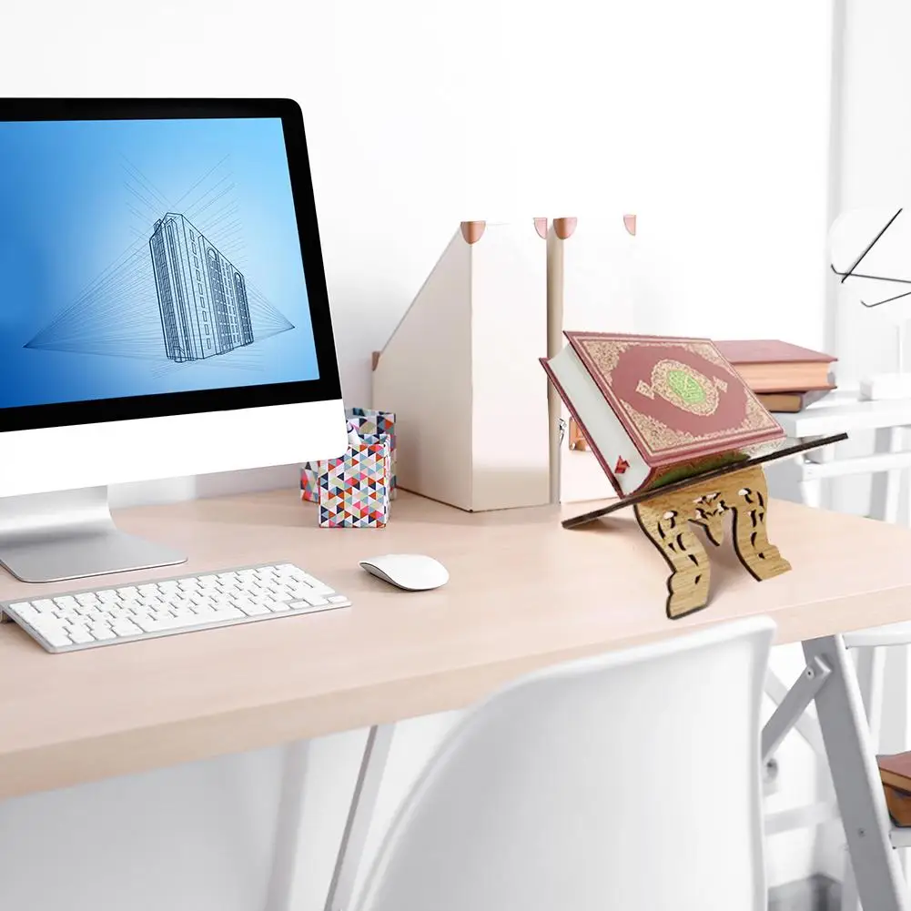 Вешалка для хранения книг ислама подставка украшения ИД Мубарак деревянная