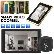 Sonnette vidéo HD numérique 4.3 pouces, visionneuse Photo vidéo, grand Angle, détection de mouvement
