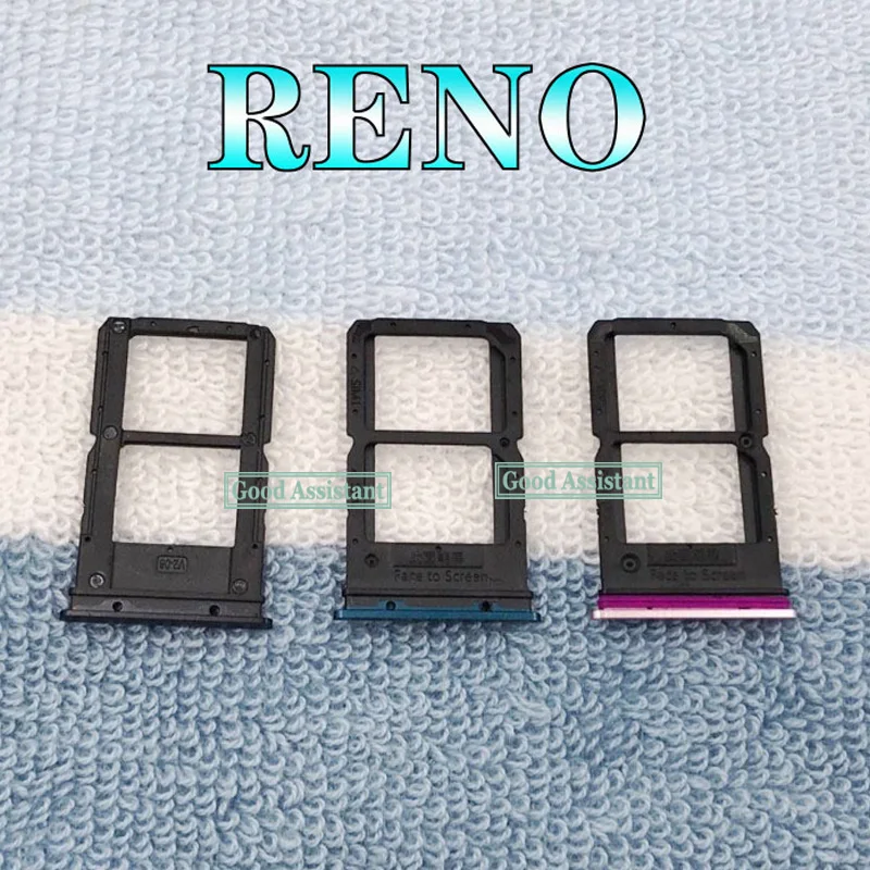 Для Oppo Reno PCAT00 PCAM00 CPH1917 BBK 1917 Sim лоток держатель карт Micro SD слот запчасти адаптер для sim-карты запасные части