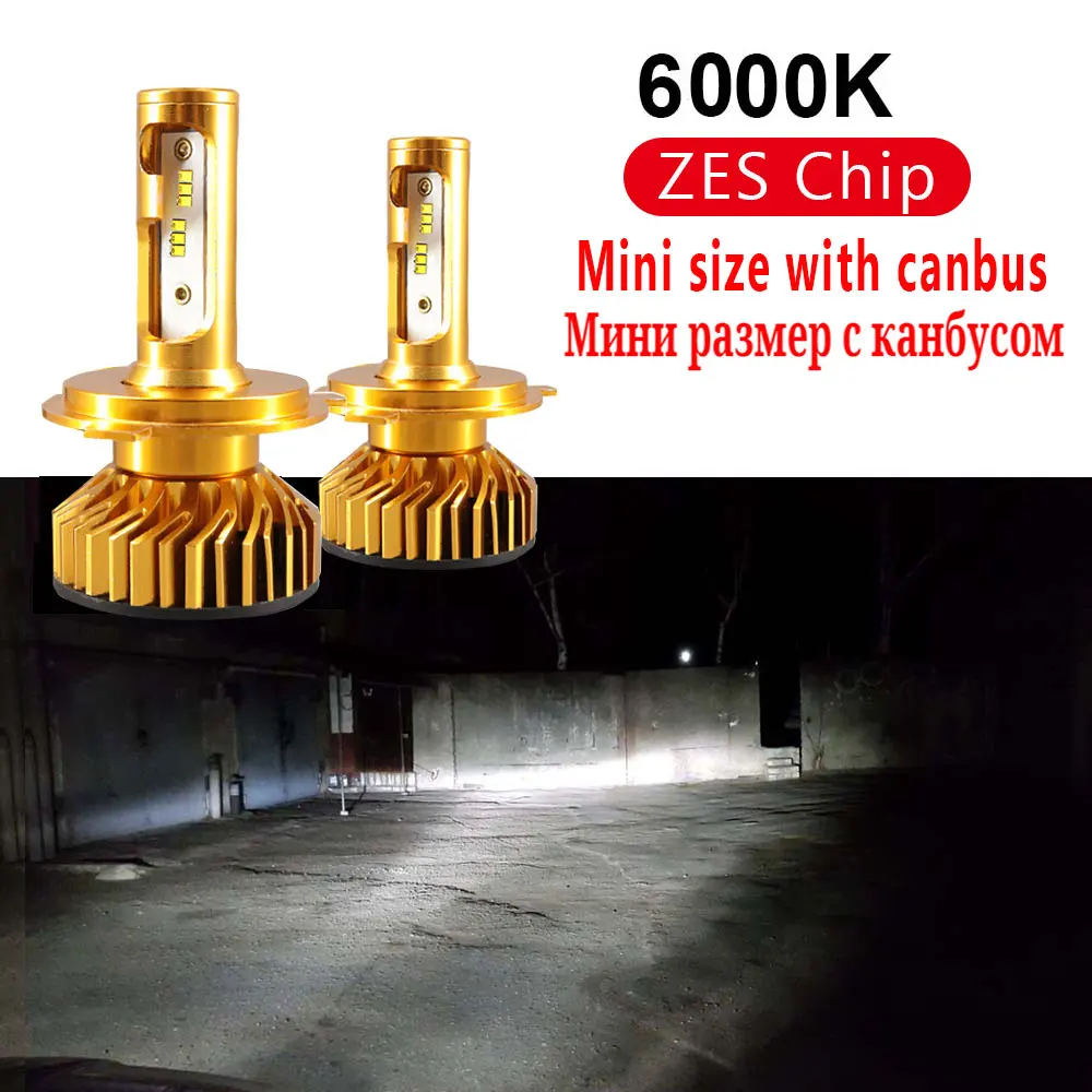 6000K 12000LM PAUNDUK мини Canbus зэс H4 H7 светодиодный автомобилей головной светильник 4300K 5000K 6000K 8000K 12V H3 H1 9005 9006 HB4 H11 12000LM Автомобильная Противо-Туманная светильник лампочка - Испускаемый цвет: 6000K 12000LM