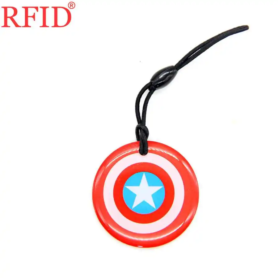 1pcs Random Color UID S50 1K 13,56 Mhz сменный перезаписываемый NFC Брелок близость RFID водонепроницаемый падение клей брелок карта контроля доступа 1 шт - Цвет: 1pcs Random Color