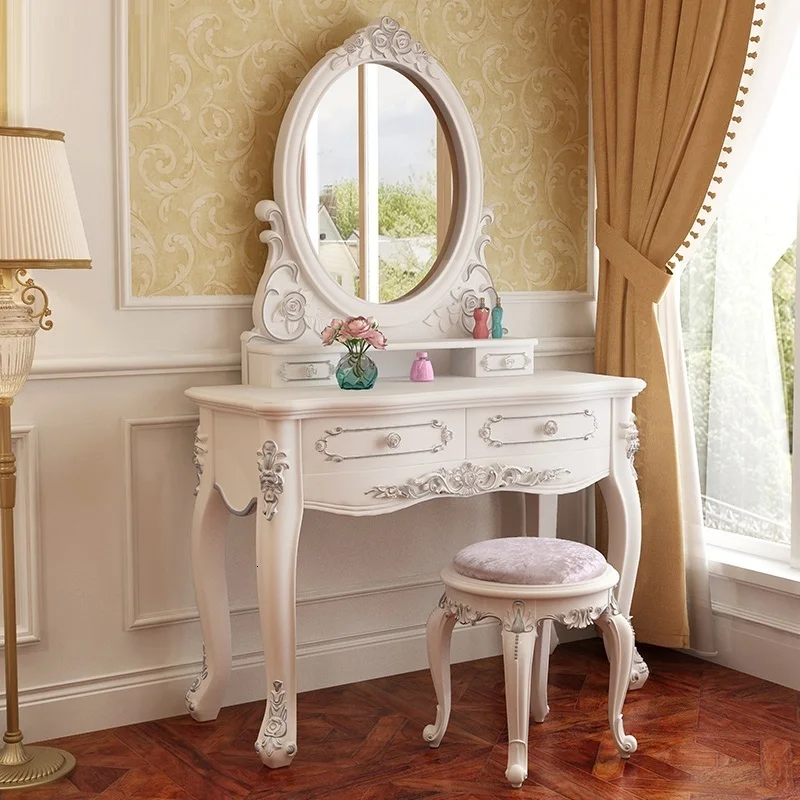 MODEL T De Maquiagem Comoda Para Quarto Toaletka Do Sypialni Makeup Box Tablo Bedroom Furniture Penteadeira Korean Dressing Table - Цвет: MODEL T
