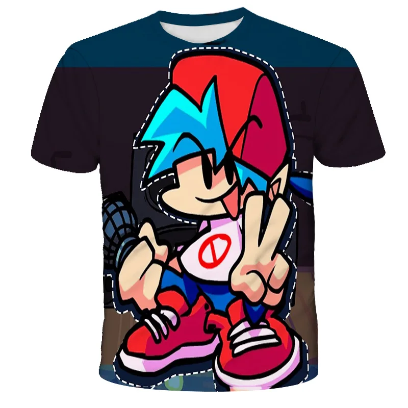 Anime T Shirts Friday Night Funkin 3d 
