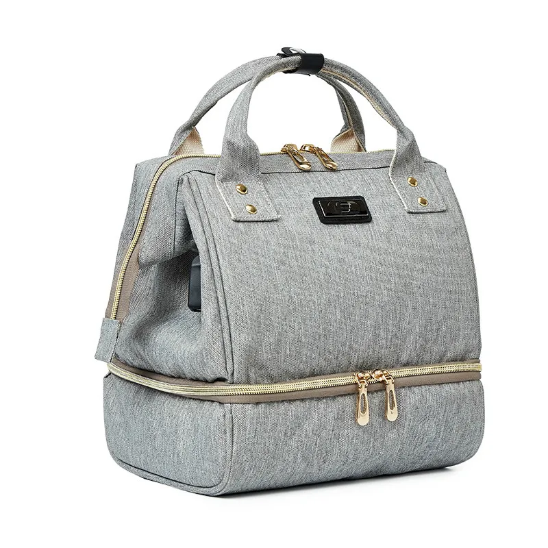 

Fashion Mummy Maternity Diaper Bag Brand Large Capacity Baby Bag For Mom Thermal Insulation Travel Backpack For Baby Care