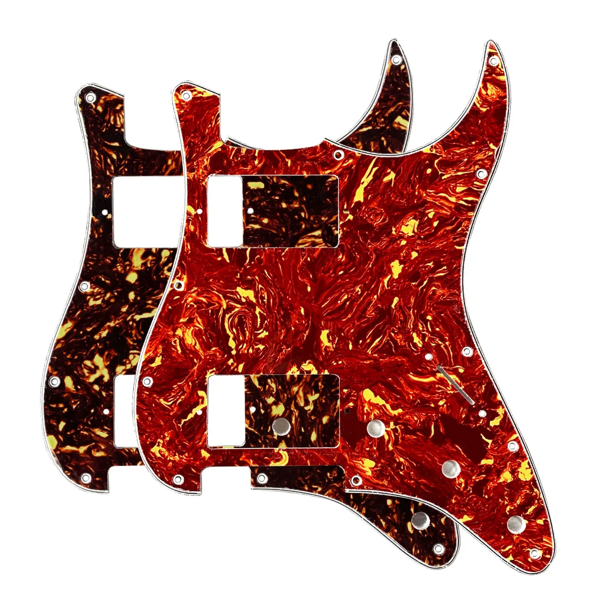 Новый 2 шт. красная Черепаха + коричневая черепаха ST Humbucker маркер HH царапин
