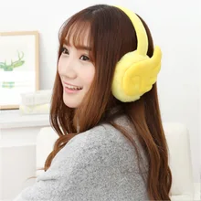 Крылья плюшевые наушники для женщин Новая мода японский стиль чистый цвет мультфильм милый осень зима теплый высокое качество утолщаются наушники
