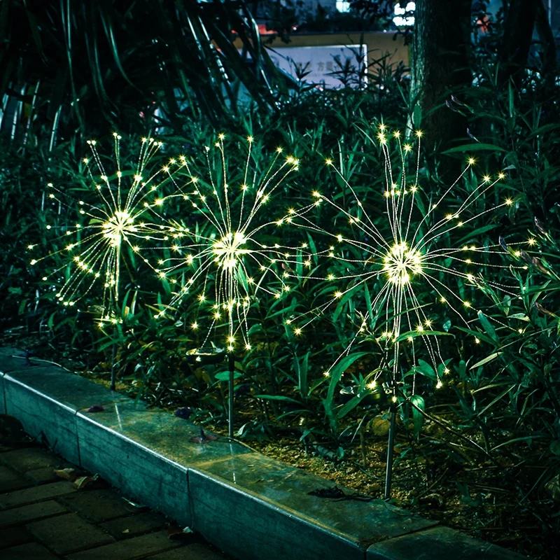 DIY LED Fairy String Light 105LEDS Solar Starburst Holiday Light with Remote Control Decoration for Garden Room Party