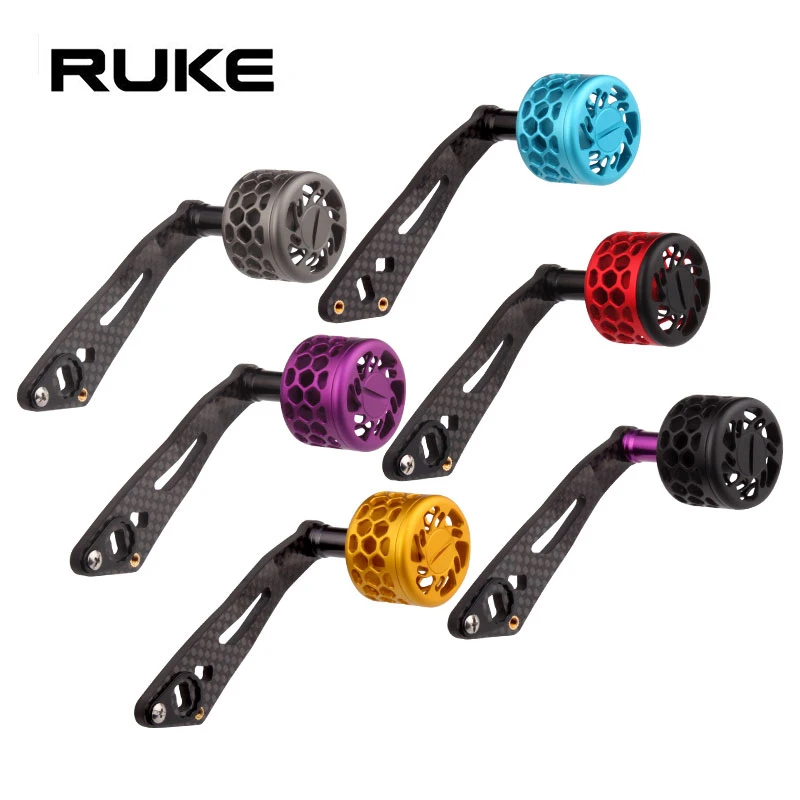 Рыболовная катушка RUKE рукоятка из углеродного волокна для Daiwa Abu и Shimano размер