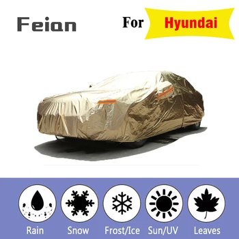 

Aluminium Waterproof car covers sun UV protection dust Rain car cover full auto suv Hatchback Sedan protective for Hyundai