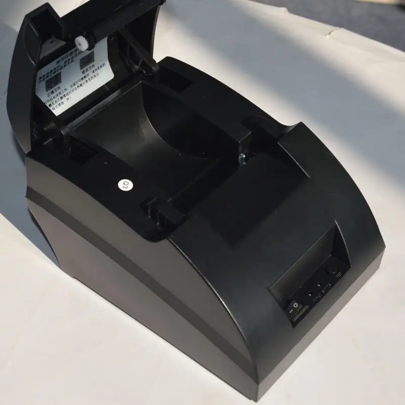 Термопринтер 58 мм USB POS чековый принтер для ресторана супермаркета магазина чеков машина ЕС США штекер