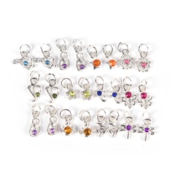 

1Pc 2.9inch Nail Art Hand Dangle Drill Acrylic Tip + 24Pcs Pendant Dangle Decoration Pierce Tool Hole Maker Dotting Pen Uv Gel