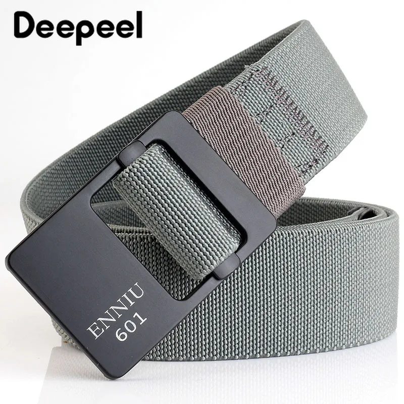 Deepeel 3,4*120 см Мужская эластичная ткань ремень Повседневная открытая Пряжка из сплава для ремня Harajuku дизайнерские джинсы аксессуары YB255