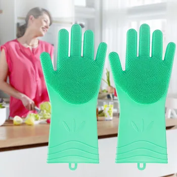 

Aliexpress Standard Shipping ,1pair Cleaning Gloves Single Layer Latex Home Waterproof Plastic Durable Washing Gloves Pvc