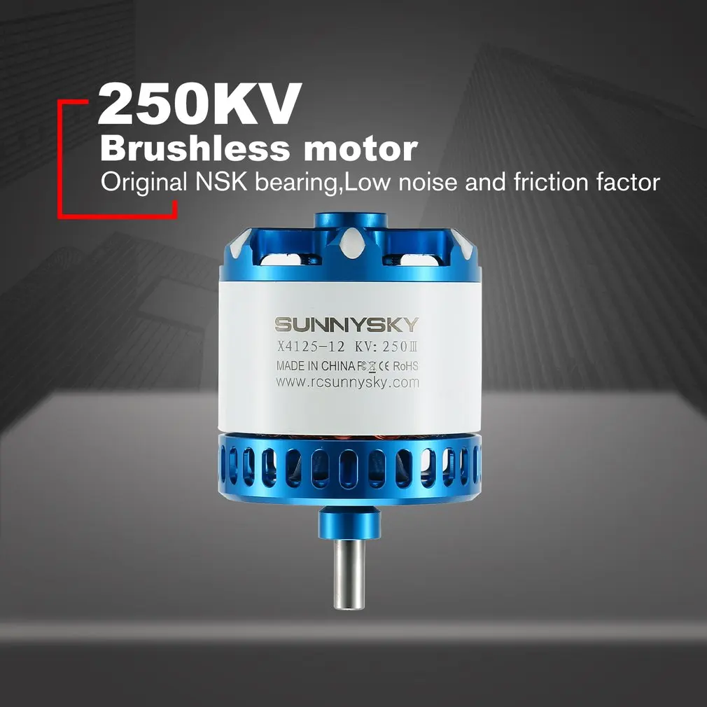 SUNNYSKY X4125 III 250KV/420KV/515KV бесщеточный двигатель для неподвижного крыла 3D RC Дрон Вертолет Самолет Запчасти Аксессуары
