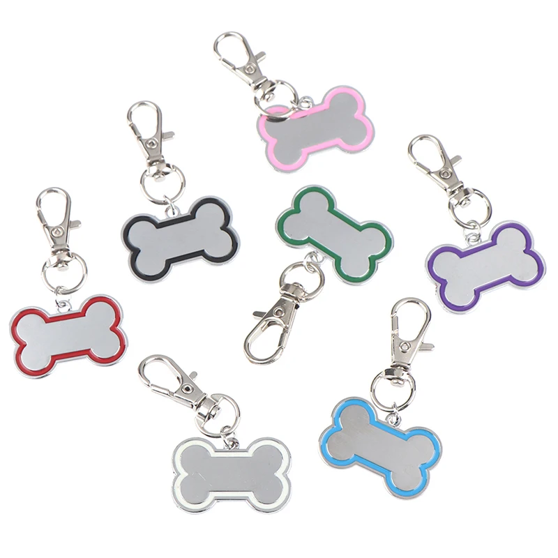 Etiquetas de identificación de perro personalizadas de doble cara, nombre de gato, cachorro, Teléfono No.