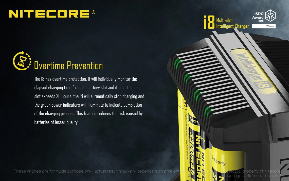 Оригинальное зарядное устройство NITECORE i8