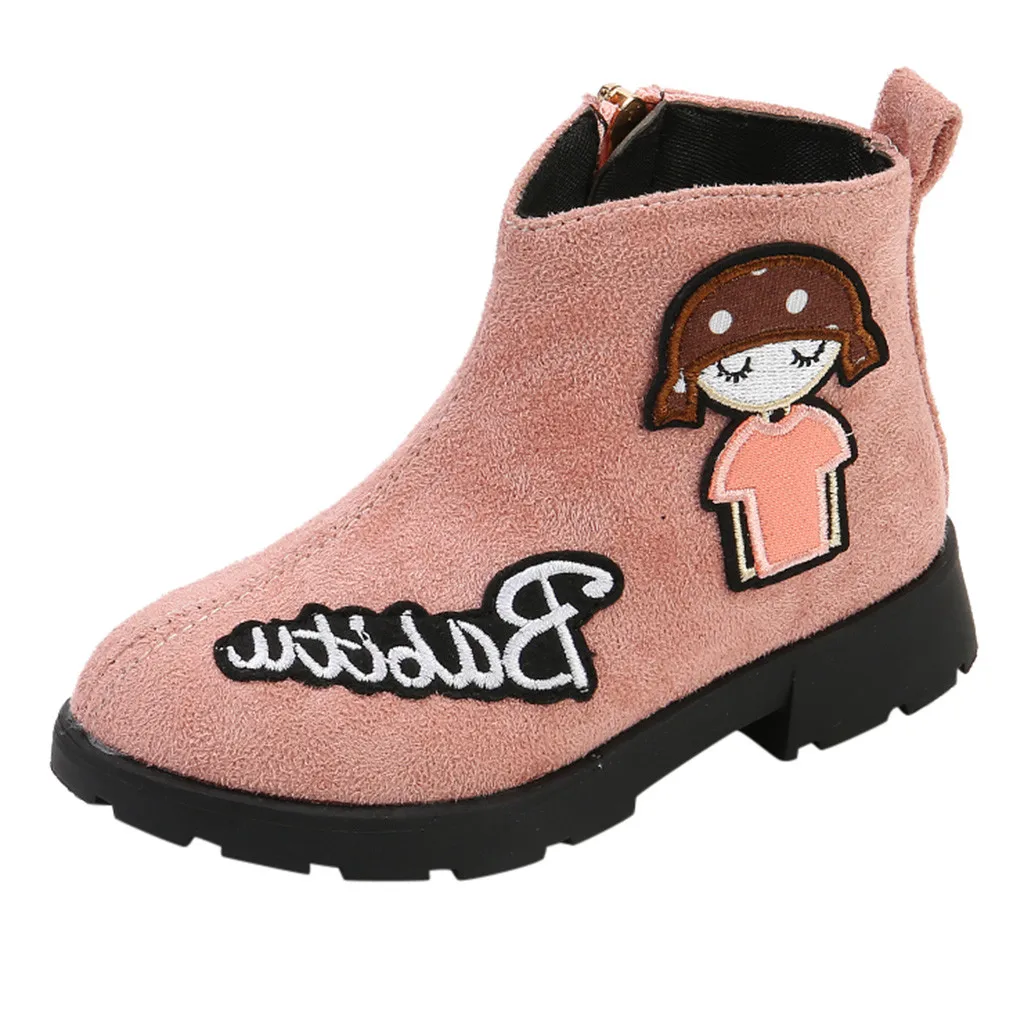 Fashion Cartoon girls boots for kids boots children boots winter shoes kids Letter kids winter shoes princess сапоги детские