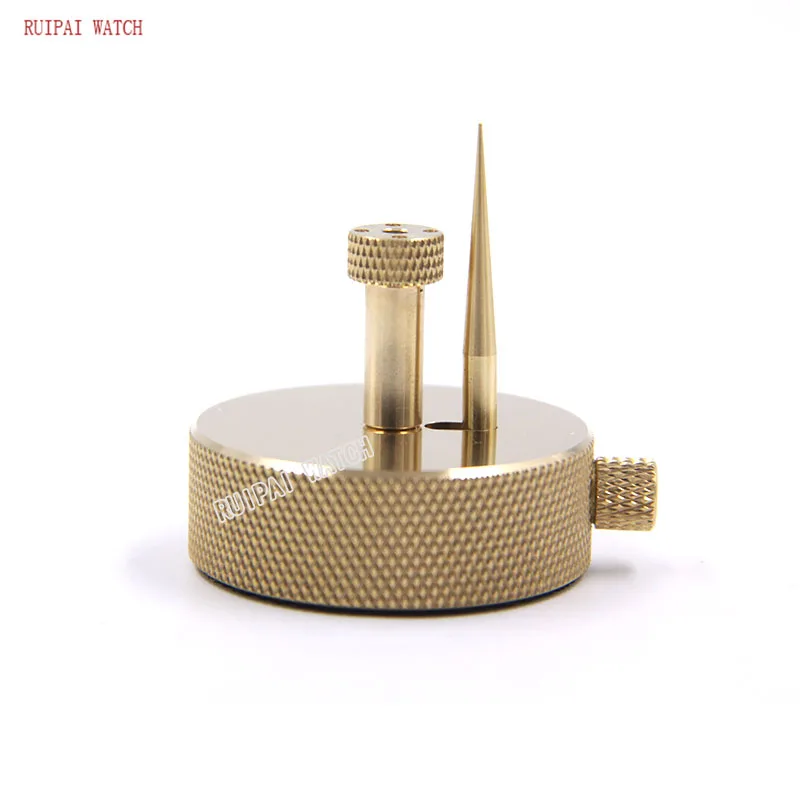 Alloy Watch Movement Balance Wheel Hairspring Support Stand with Nuts Base Accessory Watch Part Repair Tool for Watchmaker