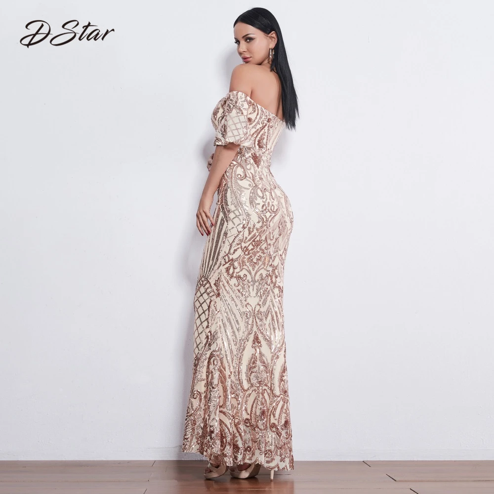 Новое платье с блестками женское длинное вечернее платье с русалочкой vestidos de festa винтажное платье с коротким рукавом femme vestido