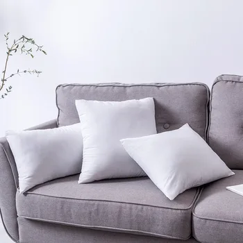 standard white bounce back pillow cushion core sofa car seat home interior decor pillows30x30/40x40/45x45/60x80cm 17