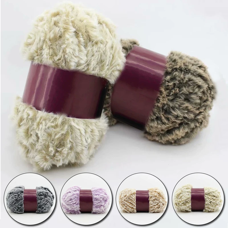 100g Yarn Faux Fur Mohair Wool Cashmere Winter For DIY Hand Knitting Crochet Sweater Thread Baby Clothes Scarf Hat | Дом и сад