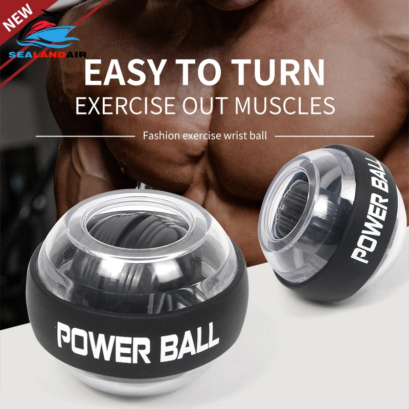 

LED Wrist Ball Trainer Muscle Relax Gyroscope Spinning Power Ball Arm Exerciser Strengthener Gyro Hand Grip Force Exercise Ball