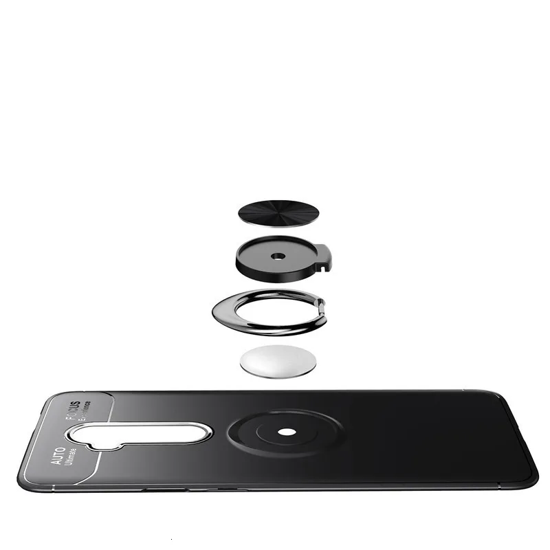Lenuo для OnePlus 7T Pro Чехол 1+ 7T Pro/One Plus 7T Pro чехол задняя крышка противоударный Бампер металлический держатель кольцо чехол для телефона s