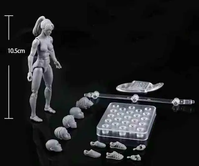 Аниме Archetype He She Ferrite Figma подвижные тела Feminino Kun Body Chan ПВХ фигурка модель игрушки Кукла коллекционная - Цвет: b