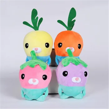 

18cm original octopus cartoon character radish head doll laver fish PP cotton plush toy car decoration small pendant gift child