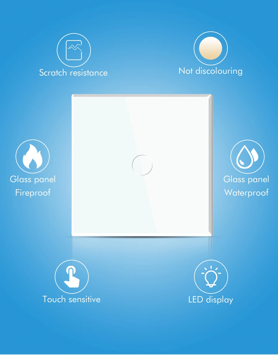 Bseed zigbee interruptor de parede inteligente interruptor