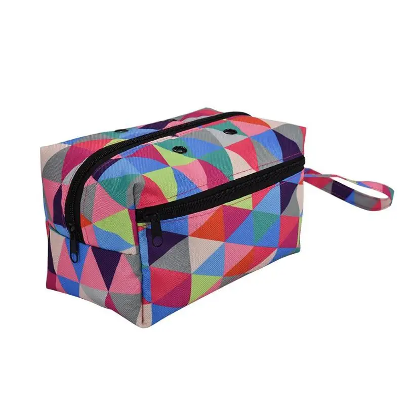 Портативная сумка для хранения спиц из ткани Оксфорд, водонепроницаемая сумка для вязания крючком, сумка для рукоделия, органайзер для хранения ниток - Цвет: 4