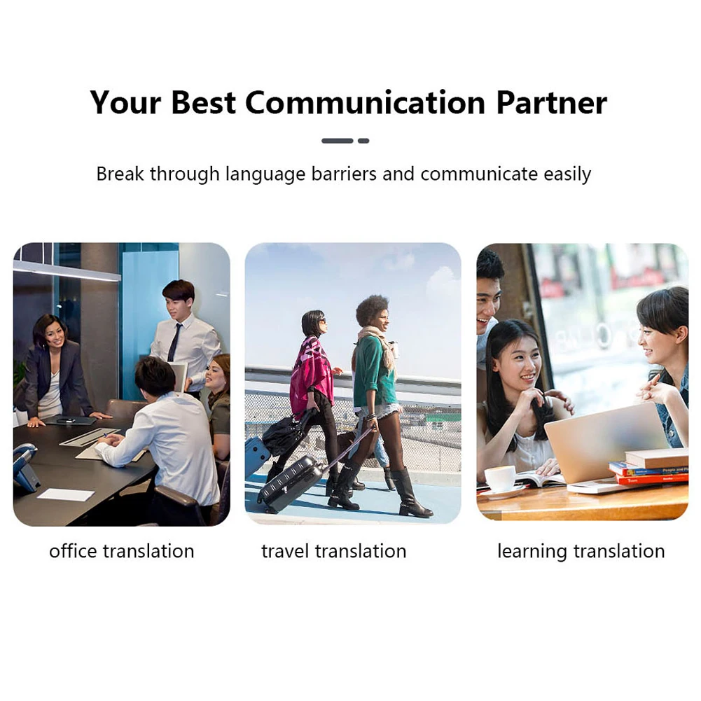 Портативный Умный голосовой переводчик голосовой/текстовый/фотографический Bluetooth 70 языковой переводчик для обучения бизнесу