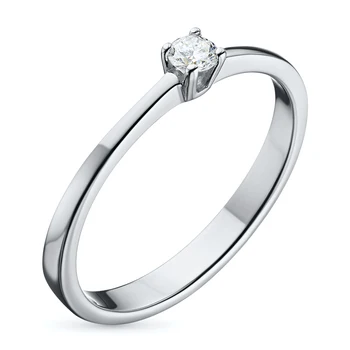 

White gold ring with a diamond e0901kts09152400