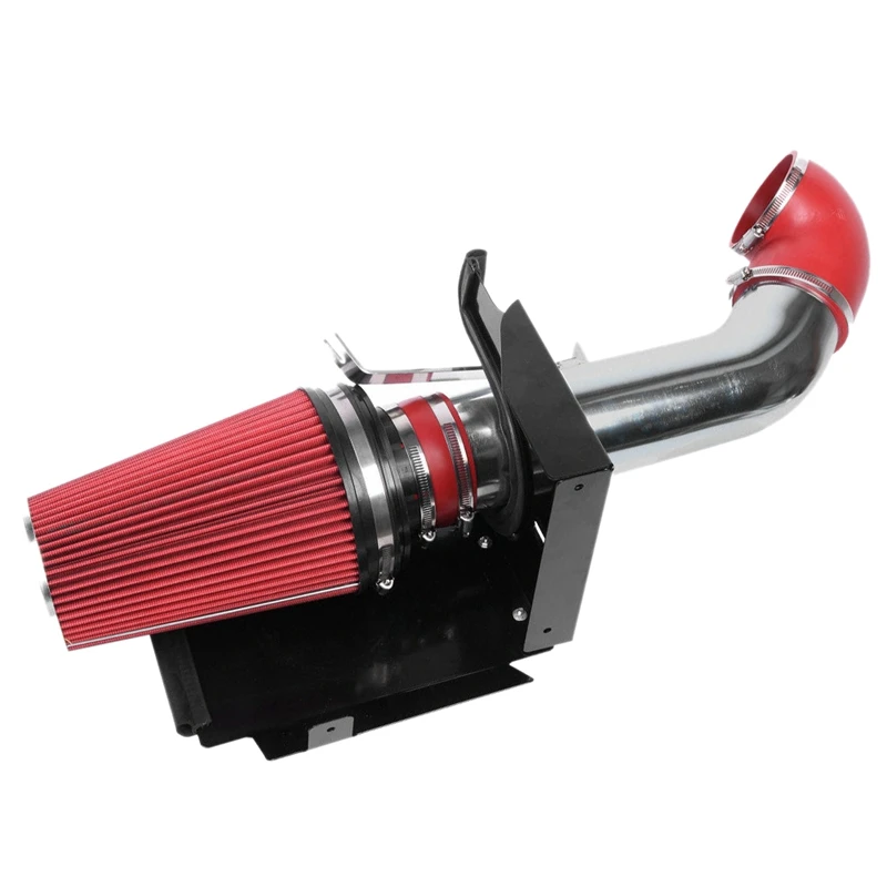 

4 Inch Cold Air Intake Kit Head Shield for 99-07 Silverado 1500 4.8L 5.3L 6.0L Red