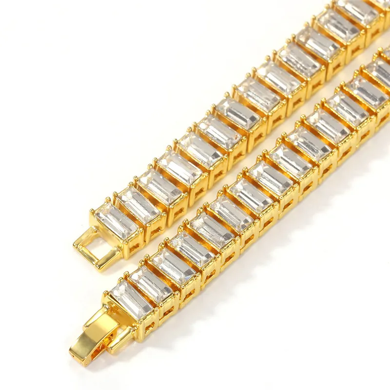 Bling Iced Out цепи ожерелье для мужчин женщин Подарки 7 дюймов-24 дюймов Золотая цепь со стразами ожерелье Мода хип хоп ювелирные изделия