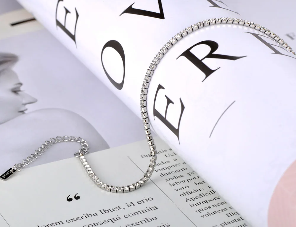 Women Girls Ankle Chain Stainless Steel Link Chain Bohemia Beach CZ Crystal Charm Anklet Jewelry