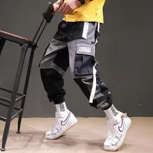 

2020 Spring Mens Harem Pants Streetwear Jogger Ribbons Trousers Men Hip Hop Sweatpants Trousers Letter Printed