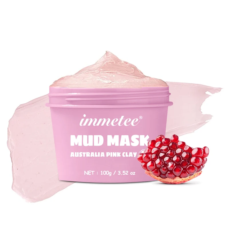 

1pcs 100g Australian Pink Mud Mask Deep Cleansing Mask Shrink Pore Removal Blackhead Moisturizing Peel Mask For Face Care
