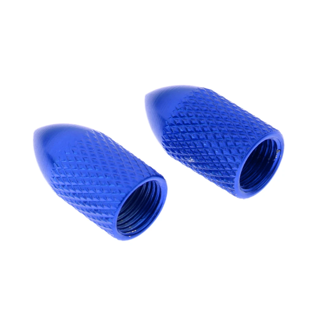 2pcs Colorful Aluminum Alloy Bike Tire American Style Schrader Valve Caps  Cycling Bicycle Parts