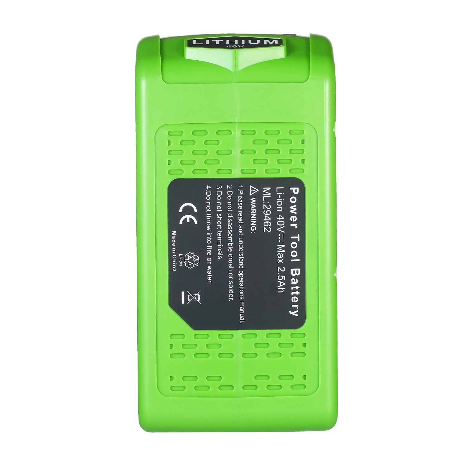40V 2500mAh перезаряжаемая сменная литиевая батарея для инструментов GreenWorks 29472 29462 40V GMAX
