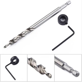 

Lengthen High Speed Steel Woodworking Oblique Hole Second-Order Positioning Drill Round Handle Special Accessories Step Drill