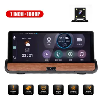 

Vehemo 1080P HD Car Camera Driving Recorder Parking Monitor Motion Detection for Dual Lens Dash Cam Universal Front and Rear