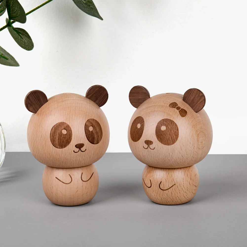 Милое мультяшное хранилище деревянное Экологичное гостиничное Panda форма зубочистка коробка украшение для ресторана аксессуары домашняя гладкая поверхность