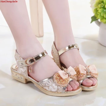 

Girls Children's Shoes Summer Beach Shoes New Kids Shoes Lovely Flower Shoes Cute girl Sandals Baby Shoes For Kids 26-36